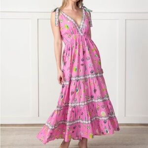 NWT Print fresh Beachcomber Dune Dancer Dress in Neon Bubblegum